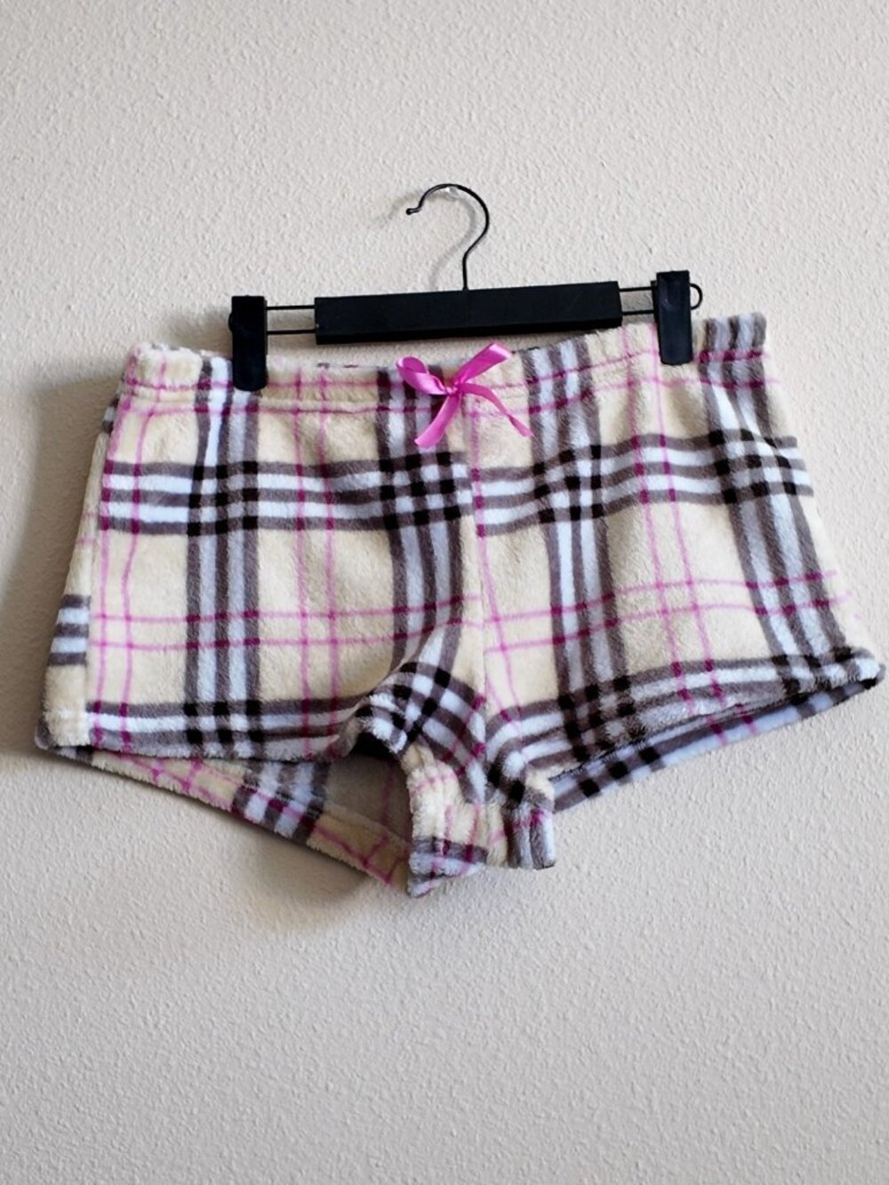 Plaid Pijama mini shorts size large
